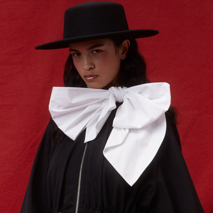 Classic Big Bow Shirt - Japanese Washed Poplin