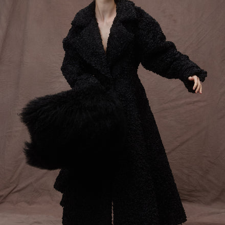 Slouchy Coat - Spanish Micro Petal
