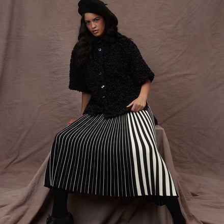 Boxy Side Slit Shirt - Spanish Micro Petal