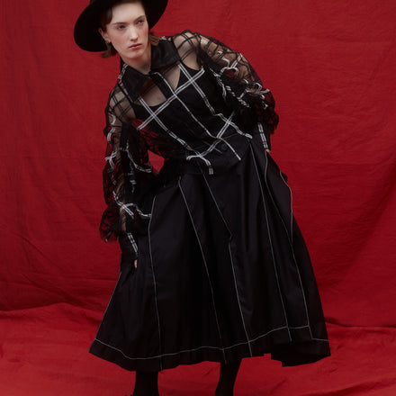 Deep Pockets Theatre Skirt - Japanese Nylon