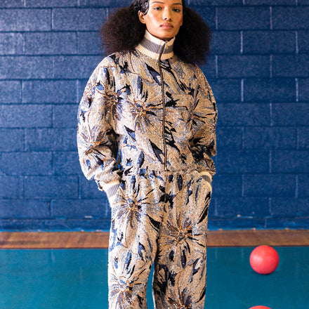 Billy Track Pants in Floral Sequins