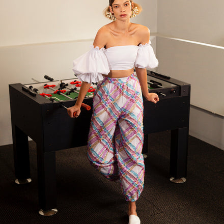 Billy Track Pants in Christmas Plaid