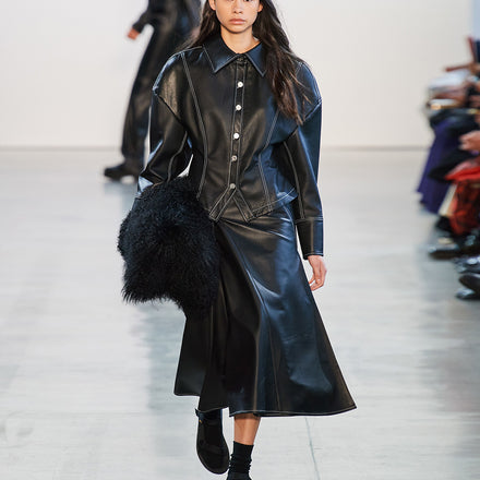 Leather Windy Skirt